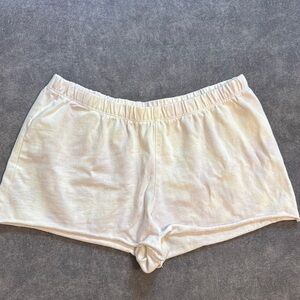 Brandy Melville Cream Pajama Set Soft Cotton Blend